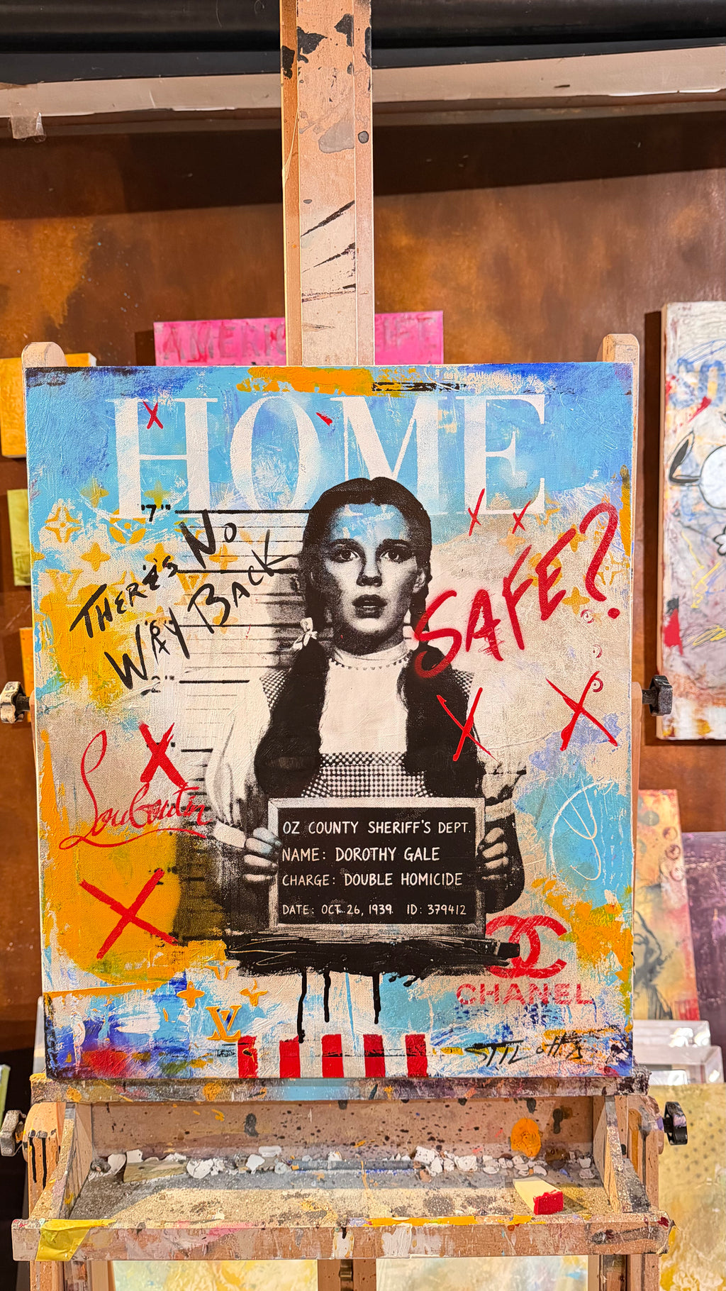 No Place Like Evidence Original Art Canvas