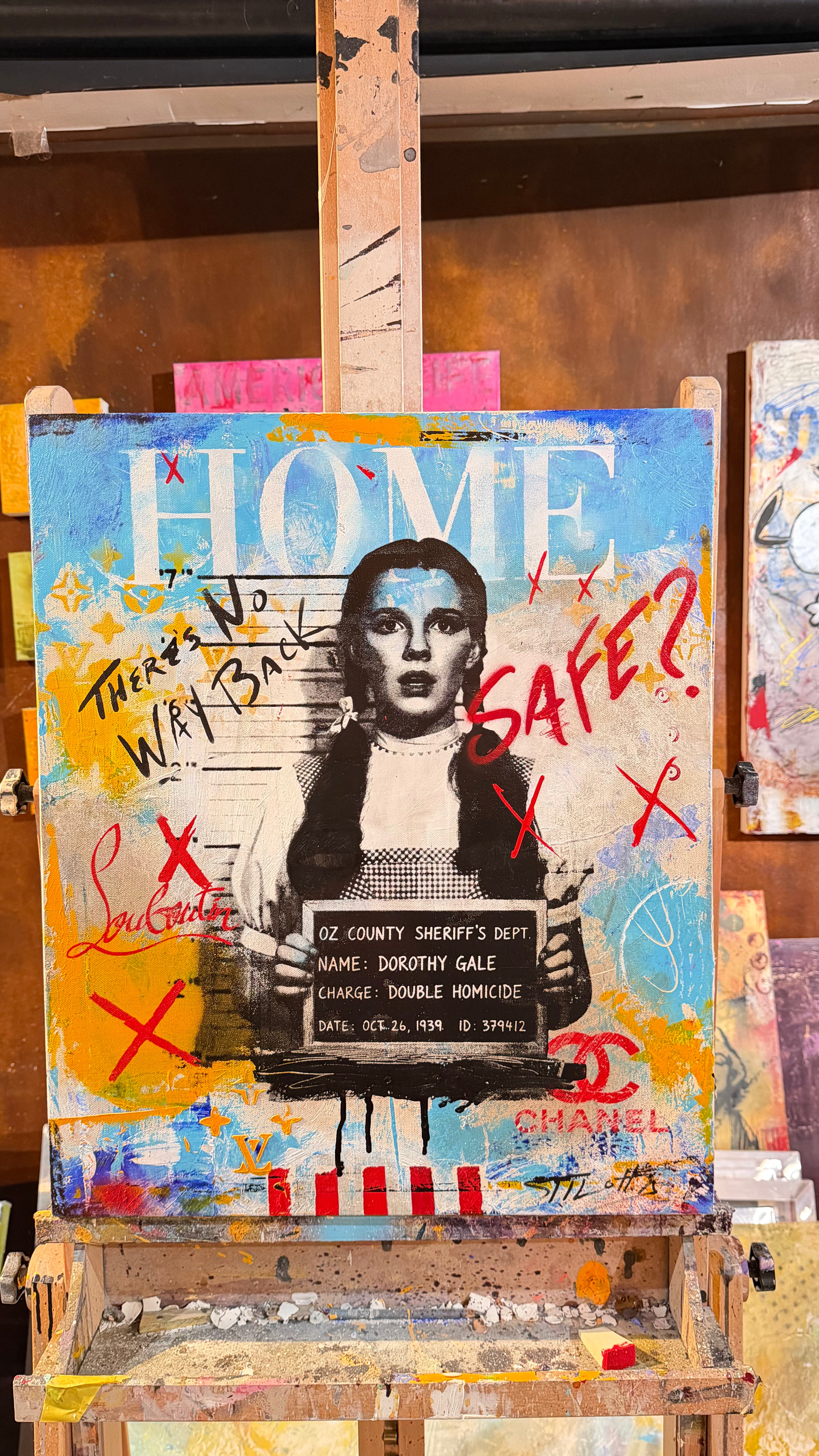 No Place Like Evidence Original Art Canvas